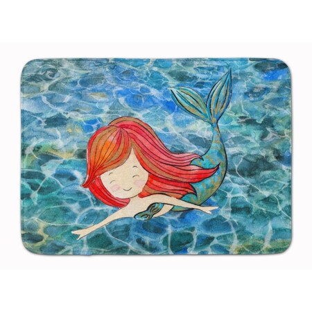 Carolines Treasures Mermaid Swimming Machine Washable Memory Foam Mat BB8518RUG